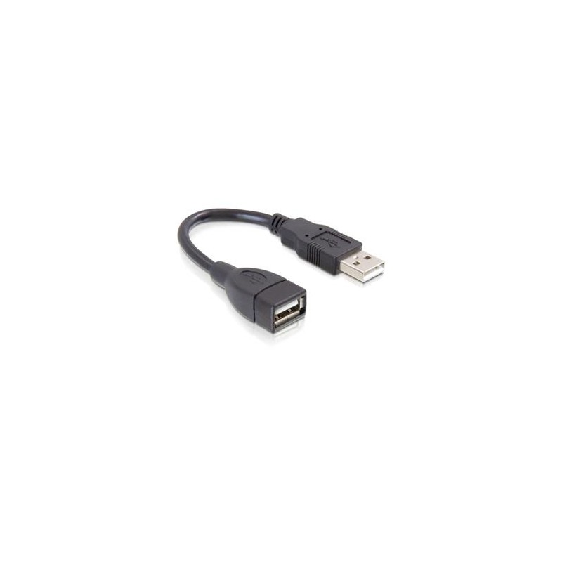 Delock Extension cable USB 2.0 - Prodlužovací šňůra USB - USB (M) do USB (F) - 15 cm - pro P/N: 61477, 61478, 61693, 61746
