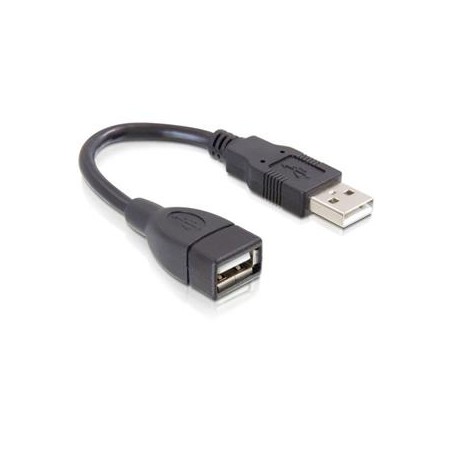 Delock Extension cable USB 2.0 - Prodlužovací šňůra USB - USB (M) do USB (F) - 15 cm - pro P/N: 61477, 61478, 61693, 61746