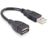 Delock Extension cable USB 2.0 - Prodlužovací šňůra USB - USB (M) do USB (F) - 15 cm - pro P/N: 61477, 61478, 61693, 61746
