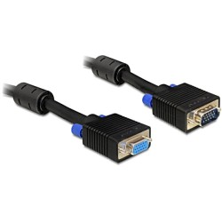 Delock - Prodlužovací šňůra VGA - HD-15 (VGA) (M) do HD-15 (VGA) (F) - 2 m