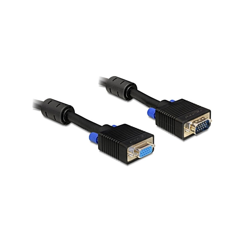 Delock - Prodlužovací šňůra VGA - HD-15 (VGA) (M) do HD-15 (VGA) (F) - 2 m