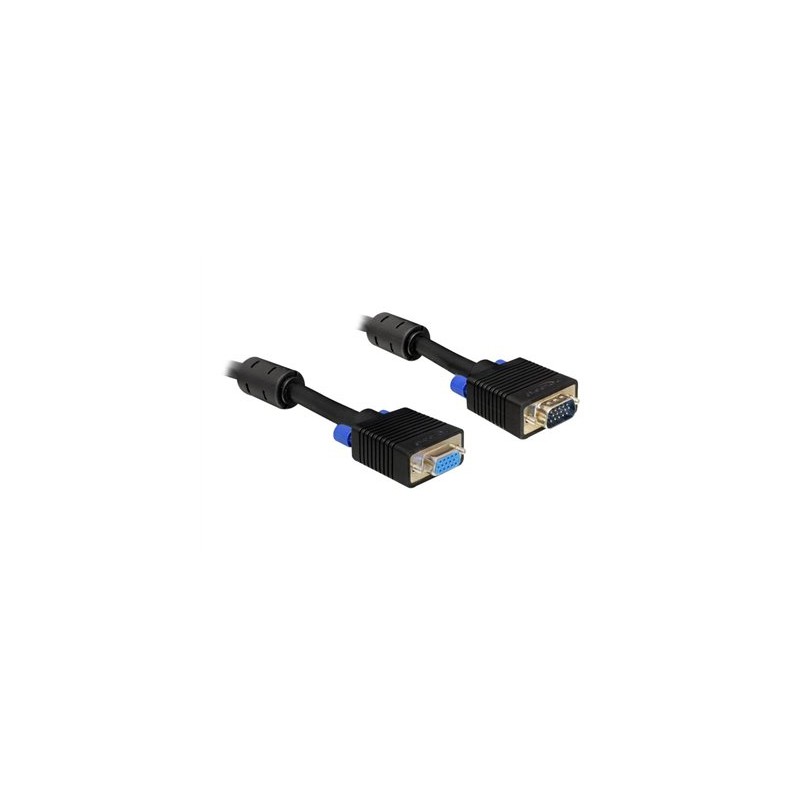 Delock - Prodlužovací šňůra VGA - HD-15 (VGA) (M) do HD-15 (VGA) (F) - 15 m