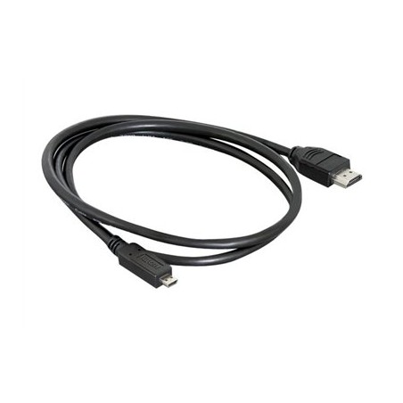Delock - Kabel HDMI s ethernetem - HDMI s piny (male) do 19 pin micro HDMI Type D s piny (male) - 1 m
