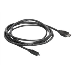 Delock - Kabel HDMI s ethernetem - HDMI s piny (male) do 19 pin micro HDMI Type D s piny (male) - 2 m
