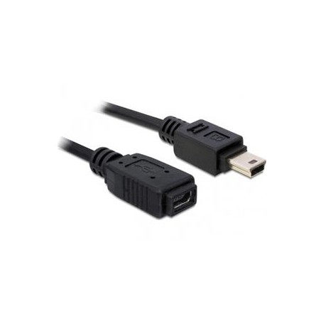 Delock - Kabel USB - mini-USB typ B (M) do mini-USB typ B (F) - 1 m