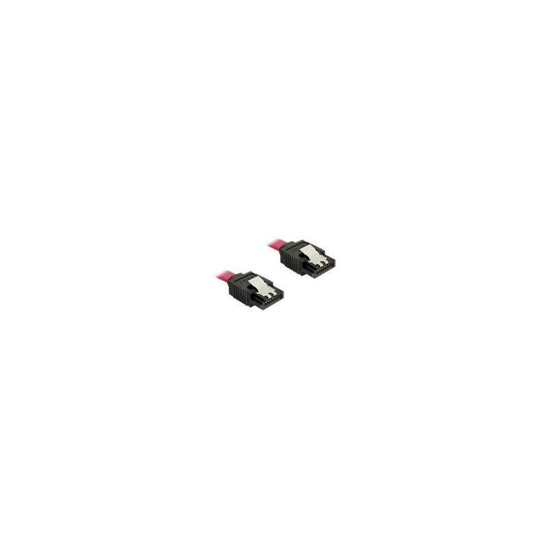 Delock Cable SATA - Kabel SATA - Serial ATA 150/300/600 - SATA (F) do SATA (F) - 1 m - opatřený západkou, přímý konektor