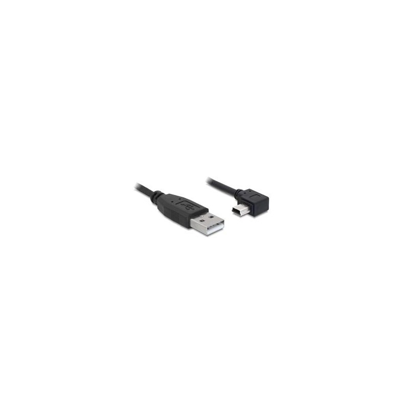 Delock - Kabel USB - USB (M) do mini-USB typ B (M) - 1 m - konektor s pravým úhlem