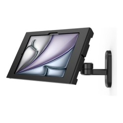Compulocks iPad Air M2 & M3 11", Apex Enclosure Swing Wall Mount - Black - Montážní sada (polohovatelný držák, kryt) - odkrytá