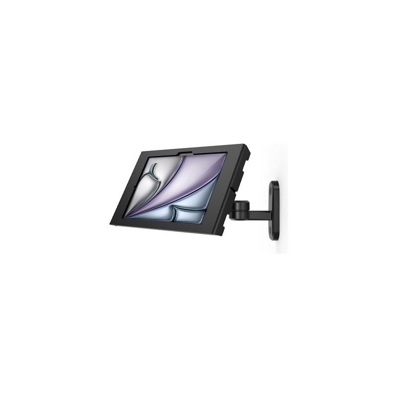 Compulocks iPad Air M2 & M3 11", Apex Enclosure Swing Wall Mount - Black - Montážní sada (polohovatelný držák, kryt) - odkrytá