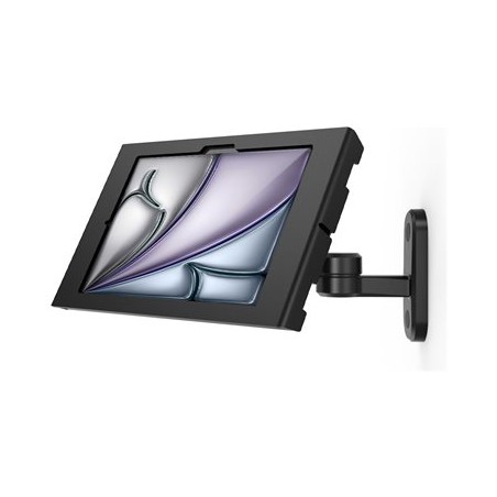 Compulocks iPad Air M2 & M3 11", Apex Enclosure Swing Wall Mount - Black - Montážní sada (polohovatelný držák, kryt) - odkrytá