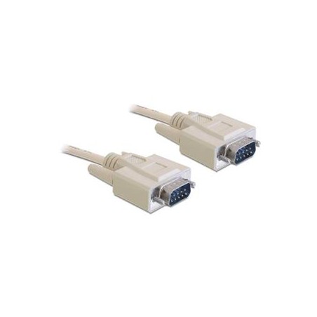 Delock - Sériový kabel - DB-9 (M) do DB-9 (M) - 10 m - béžová - Cína