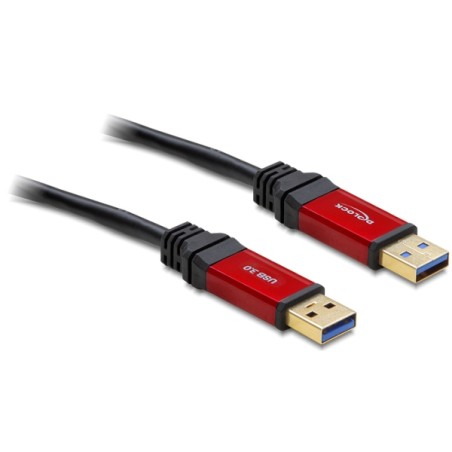 Delock Premium - Kabel USB - USB typ A (M) do USB typ A (M) - USB 3.0 - 1 m - černá