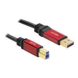 Delock Premium - Kabel USB - USB typ A (M) do USB Type B (M) - USB 3.0 - 1 m - černá