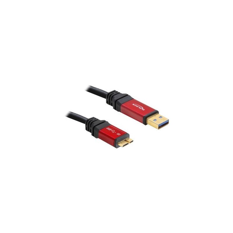 Delock Premium - Kabel USB - USB typ A (M) do Micro-USB typu B (M) - USB 3.0 - 1 m - černá