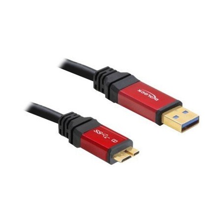 Delock Premium - Kabel USB - USB typ A (M) do Micro-USB typu B (M) - USB 3.0 - 5 m - černá