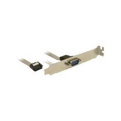 Delock Slot Bracket 1 x Serial - Sériový panel - 9 pinová IDC (F) do DB-9 (M) - 40 cm