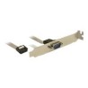 Delock Slot Bracket 1 x Serial - Sériový panel - 9 pinová IDC (F) do DB-9 (M) - 40 cm