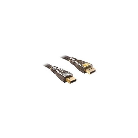 Delock - Kabel DisplayPort - DisplayPort (M) do DisplayPort (M) - 1 m - antracit