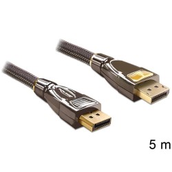 Delock - Kabel DisplayPort - DisplayPort (M) do DisplayPort (M) - 5 m - antracit