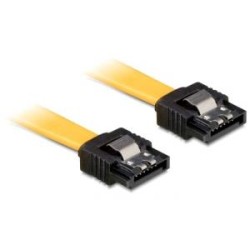 Delock Cable SATA - Kabel SATA - Serial ATA 150/300/600 - SATA (F) do SATA (F) - 20 cm - opatřený západkou, přímý konektor