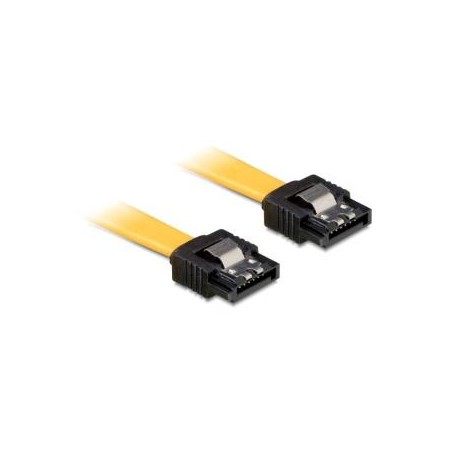 Delock Cable SATA - Kabel SATA - Serial ATA 150/300/600 - SATA (F) do SATA (F) - 20 cm - opatřený západkou, přímý konektor