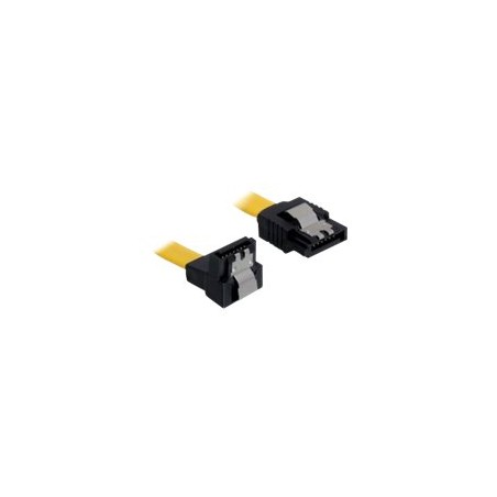 Delock Cable SATA - Kabel SATA - Serial ATA 150/300/600 - SATA (F) do SATA (F) - 20 cm - dolů zahnutý konektor, opatřený