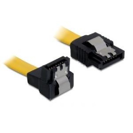 Delock Cable SATA - Kabel SATA - Serial ATA 150/300/600 - SATA (F) do SATA (F) - 70 cm - dolů zahnutý konektor, opatřený
