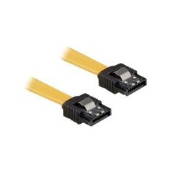 Delock Cable SATA - Kabel SATA - Serial ATA 150/300/600 - SATA (F) do SATA (F) - 50 cm - opatřený západkou, přímý konektor