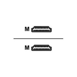 Delock High Speed HDMI with Ethernet - Kabel HDMI s ethernetem - HDMI s piny (male) do HDMI s piny (male) - 2 m - 90° kon… 82956