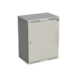 Solarix SENSA SENSA-15U-64-21-G - Skříň - 400mm, metal door - montáž na stěnu - šedá, RAL 7035 - 15U - 19"