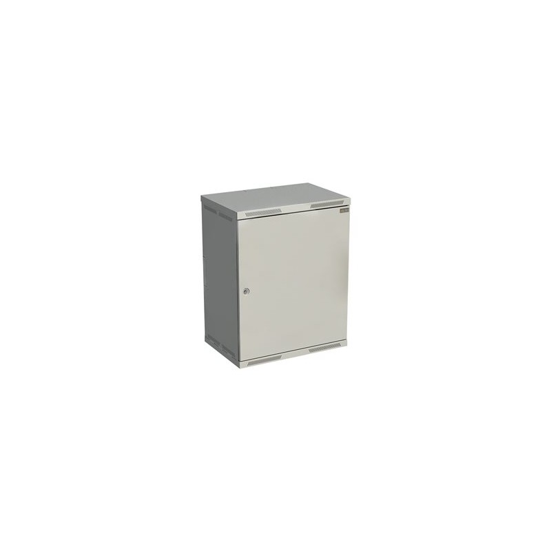 Solarix SENSA SENSA-15U-64-21-G - Skříň - 400mm, metal door - montáž na stěnu - šedá, RAL 7035 - 15U - 19"