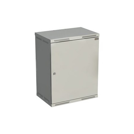 Solarix SENSA SENSA-15U-64-21-G - Skříň - 400mm, metal door - montáž na stěnu - šedá, RAL 7035 - 15U - 19"