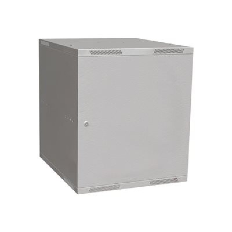 Solarix SENSA LITE SENSA-L-12U-56-21-G - Skříň - 600 mm, kovové dveře - montáž na stěnu - šedá, RAL 7035 - 12U - 19"
