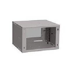 Solarix SENSA LITE SENSA-L-6U-545-11-G - Skříň - 450 mm, skleněné dveře - montáž na stěnu - šedá, RAL 7035 - 6U - 19"
