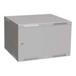 Solarix rozvaděč nástěnný skládaný SENSA LITE 6U 450mm, dveře plech, RAL 7035