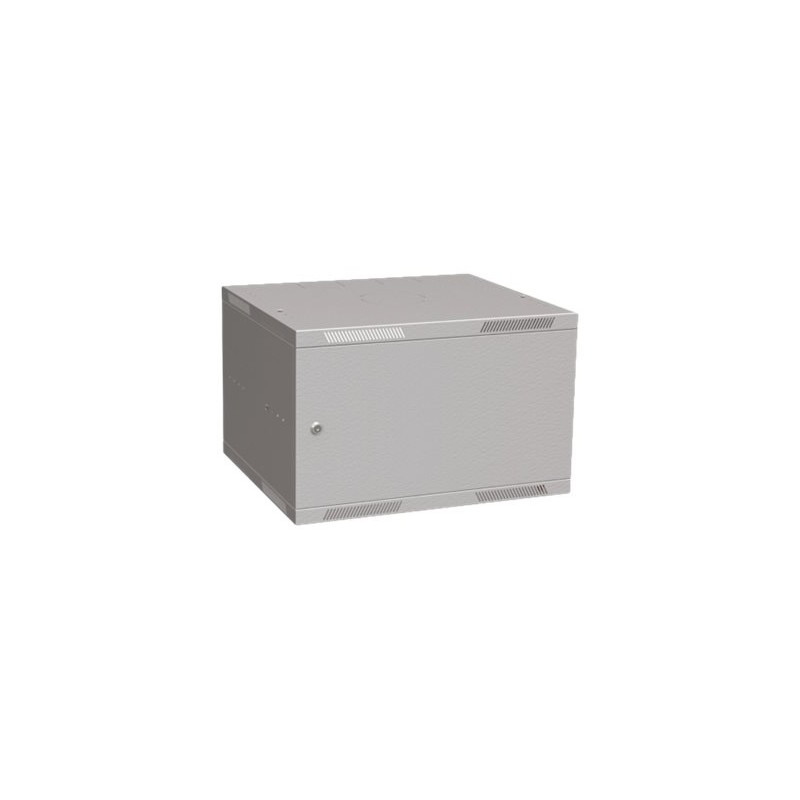 Solarix rozvaděč nástěnný skládaný SENSA LITE 6U 450mm, dveře plech, RAL 7035