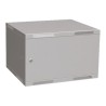 Solarix rozvaděč nástěnný skládaný SENSA LITE 6U 450mm, dveře plech, RAL 7035