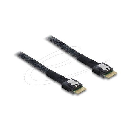 Delock - Interní kabel SAS - 4i Slim SAS (M) do 4i Slim SAS (M) - 50 cm