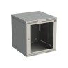 Solarix SENSA SENSA-12U-66-11-G - Skříň - 600 mm, skleněné dveře - montáž na stěnu - šedá, RAL 7035 - 12U - 19"