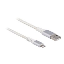 Delock - Kabel Lightning - USB s piny (male) do Lightning s piny (male) - 3 m - bílá - kulatý