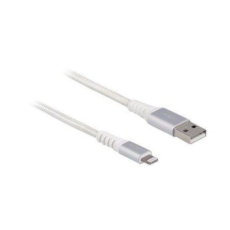 Delock - Kabel Lightning - USB s piny (male) do Lightning s piny (male) - 3 m - bílá - kulatý