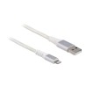 Delock - Kabel Lightning - USB s piny (male) do Lightning s piny (male) - 3 m - bílá - kulatý