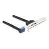 Delock - Kabel USB - 19pinový USB header (M) pravoúhlý do USB (F) - 50 cm - up to 5 Gbps data transfer rate - cerná