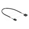 Delock - USB interní kabel - 4kolíkový header USB 2.0 (F) do USB záhlaví 10 pinu (F) - 30 cm - roztec 2,54 mm - cerná