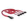 Delock - Kabel SATA/SAS - 4 linky - SATA (F) do 36 pinů 4i Mini MultiLane (M) - 50 cm