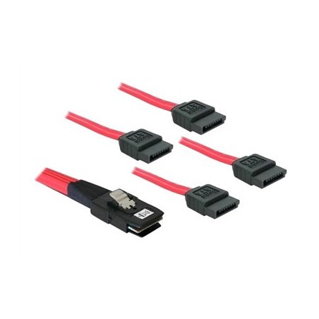 Delock - Kabel SATA/SAS - 36 pinů 4i Mini MultiLane (M) do SATA (M) - 1 m