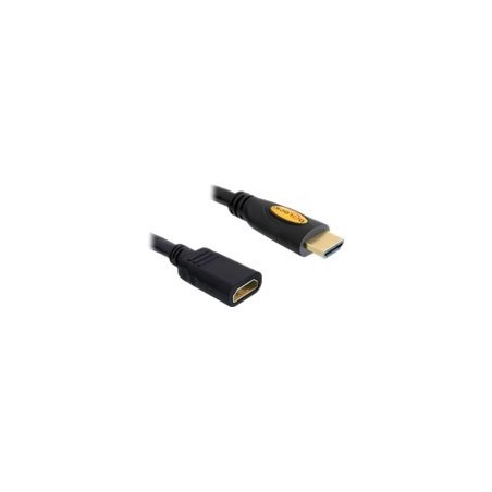 Delock High Speed HDMI with Ethernet - Prodlužovací kabel HDMI - HDMI s piny (male) do HDMI se zdířkami (female) - 1 m