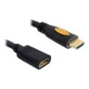 Delock High Speed HDMI with Ethernet - Prodlužovací kabel HDMI - HDMI s piny (male) do HDMI se zdířkami (female) - 1 m