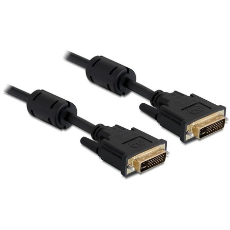 Delock - Kabel DVI - DVI-I (M) do DVI-I (M) - 2 m - křídlové šrouby - černá