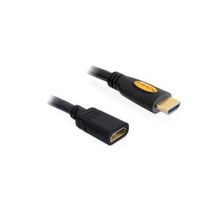 Delock High Speed HDMI with Ethernet - Prodlužovací kabel HDMI s ethernetem - HDMI s piny (male) do HDMI se zdířkami (female)